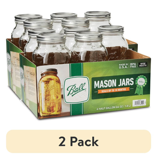 Ball glass mason jar - pack),