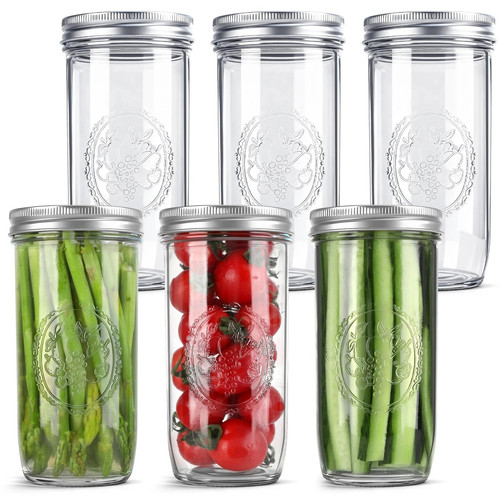Mason jars wide - 24, oz