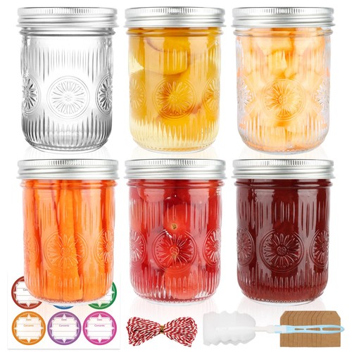 Wide mouth mason - jars, 16oz,